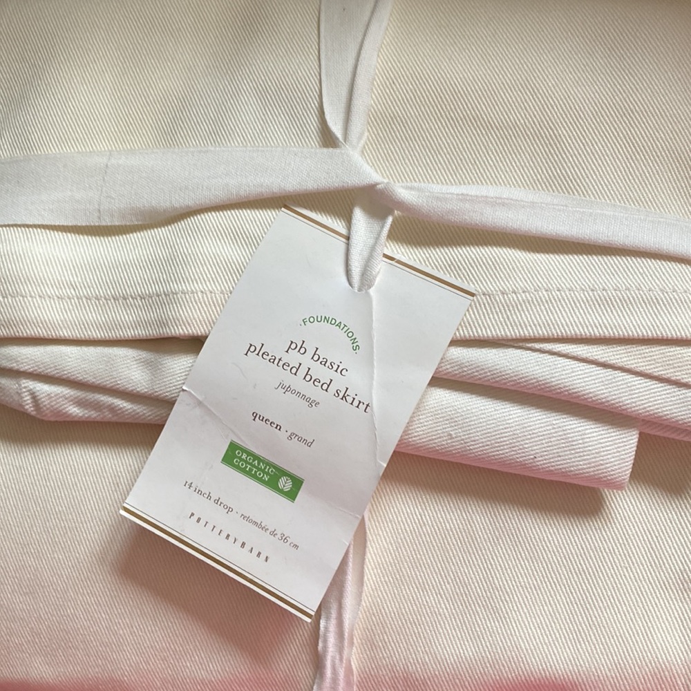 COPY - pb basic pleated bed skirt queen